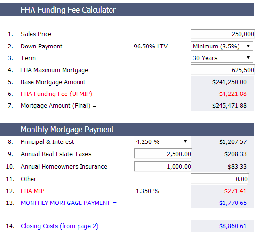 fha payment